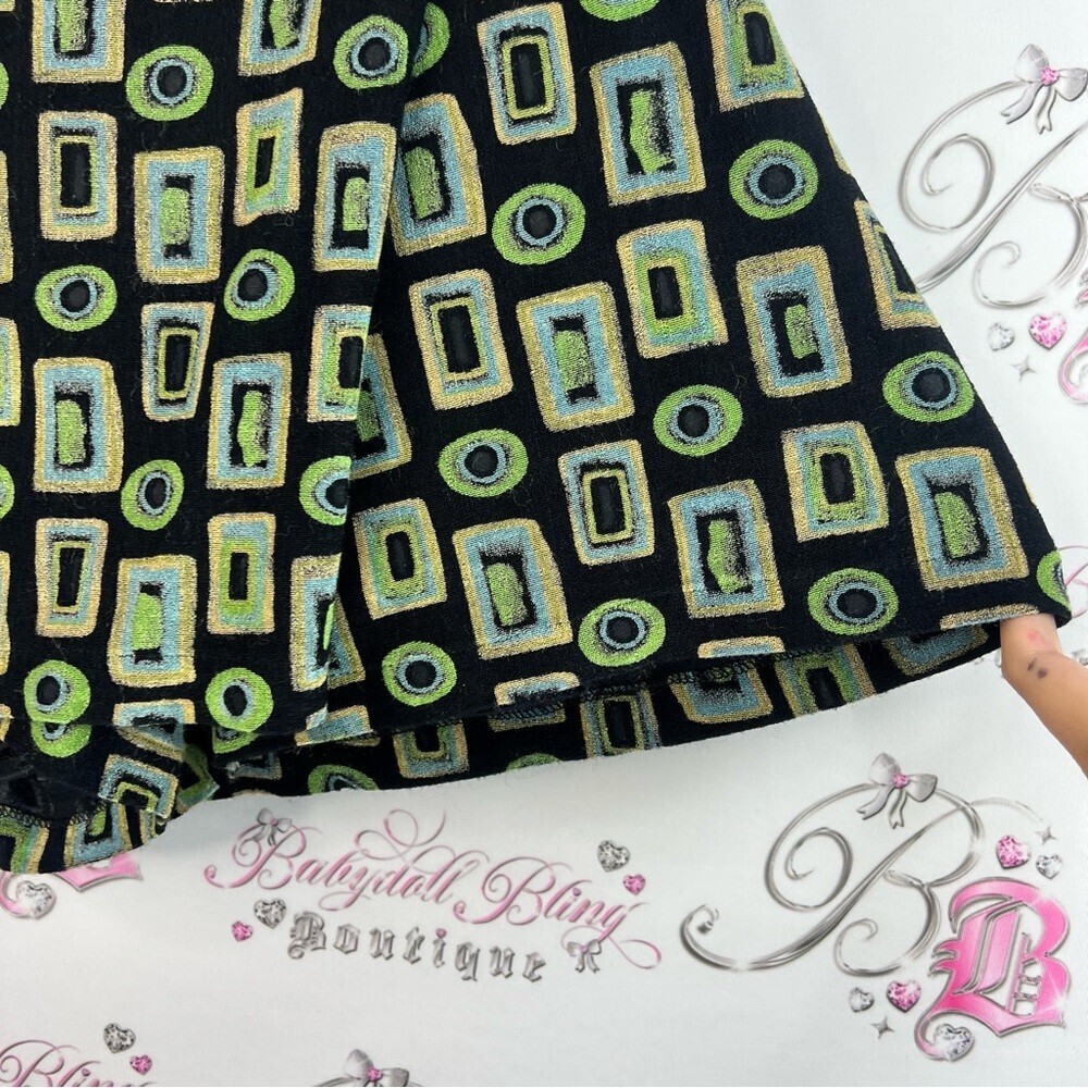 Clientele skort shorts skirt vintage groovy pattern Geometric Patterned Shorts - Picture 8 of 16